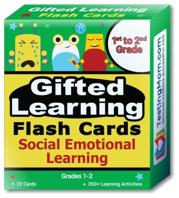 Gifted Learning Flash Cards - Social Emotional Learning (SEL) for 1st to 2nd Graders